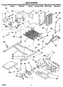 UNIT PARTS Diagram and Parts List for KSRA25CNLK00  KitchenAid Refrigerator