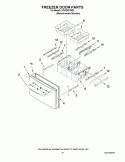 FREEZER DOOR PARTS Diagram and Parts List for KFIS20XVMS4  KitchenAid Refrigerator
