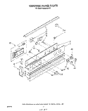 CONTROL PANEL Diagram and Parts List for RS6300XKW2  Whirlpool Range