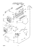 ICEMAKER, OPTIONAL Diagram and Parts List for KSRE25FHBT01  KitchenAid Refrigerator