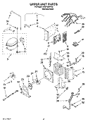 UPPER UNIT PARTS Diagram and Parts List for KSSP48QTS02  KitchenAid Refrigerator