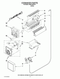 ICEMAKER PARTS Diagram and Parts List for ED5FVAXWL01  Whirlpool Refrigerator