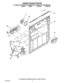 INNER DOOR PARTS Diagram and Parts List for WDF730PAYB3  Whirlpool Dishwasher