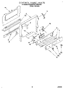 CONTROL PANEL Diagram and Parts List for FGS385BL2  Roper Range