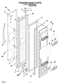 FREEZER DOOR PARTS Diagram and Parts List for KSSC48QKS02  KitchenAid Refrigerator