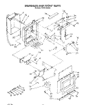 DISPENSER AND FRONT Diagram and Parts List for KSSS36DAW01  KitchenAid Refrigerator