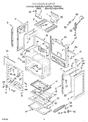 CHASSIS Diagram and Parts List for FGS337KN0  Roper Range