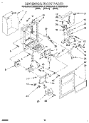 DISPENSER FRONT Diagram and Parts List for KTRS25QDBL01  KitchenAid Refrigerator