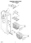FREEZER LINER PARTS Diagram and Parts List for 4KSRS22CHT03  KitchenAid Refrigerator