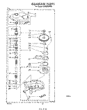 GEARCASE Diagram and Parts List for LA6000XPW0  Whirlpool Washer