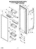 Part Location Diagram of WP2223463K Whirlpool Door Shelf Bin
