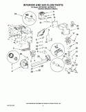 INTERIOR AND AIR FLOW PARTS Diagram and Parts List for GH7208XRY3  Whirlpool Microwave