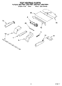 TOP VENTING PARTS, MISCELLANEOUS PARTS Diagram and Parts List for GBS277PDB11  Whirlpool Wall Oven