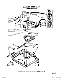 MACHINE BASE Diagram and Parts List for LA5381XXF0  Whirlpool Washer