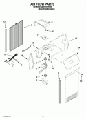 AIR FLOW PARTS Diagram and Parts List for GD5NVAXWA00  Whirlpool Refrigerator