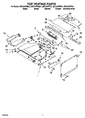TOP VENTING PARTS, OPTIONAL PARTS Diagram and Parts List for GMC305PRS01  Whirlpool Microwave Oven Combo