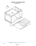 CABINET AND HINGE Diagram and Parts List for RM778PXT1  Whirlpool Microwave Oven Combo
