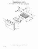 FREEZER DOOR PARTS Diagram and Parts List for GI6SDRXXB01  Whirlpool Refrigerator