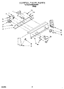CONTROL PANEL Diagram and Parts List for KAWE770BWH1  KitchenAid Washer