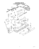 CONTROL Diagram and Parts List for KSRC25DXWH11  KitchenAid Refrigerator