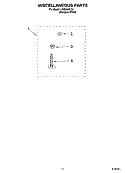 MISCELLANEOUS  PARTS, OPTIONAL PARTS (NOT INCLUDED) Diagram and Parts List for LSQ8000LQ2  Whirlpool Washer
