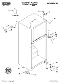 CABINET, LITERATURE Diagram and Parts List for RT14BKXKQ01  Roper Refrigerator