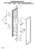 FREEZER DOOR PARTS Diagram and Parts List for KSCS23FSBL02  KitchenAid Refrigerator