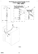WASHER WATER SYSTEM Diagram and Parts List for LTG6234AN2  Whirlpool Washer Dryer Combo