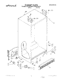 CABINET Diagram and Parts List for AS22BRXAN00  Whirlpool Refrigerator