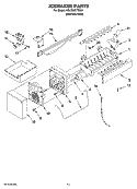 ICEMAKER PARTS, OPTIONAL PARTS (NOT INCLUDED) Diagram and Parts List for KBLS20ETSS01  KitchenAid Refrigerator