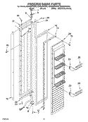 FREEZER DOOR Diagram and Parts List for KSSS48FKT00  KitchenAid Refrigerator