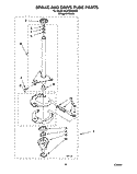 BRAKE AND DRIVE TUBE Diagram and Parts List for 6LSC9255BQ0  Whirlpool Washer