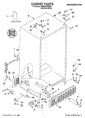 CABINET, LITERATURE Diagram and Parts List for 3XES0FHGKS01  Whirlpool Refrigerator