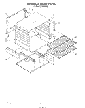 INTERNAL OVEN Diagram and Parts List for SF315ESRW1  Whirlpool Range