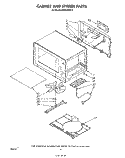 CABINET AND STIRRER Diagram and Parts List for MW3520XP3  Whirlpool Microwave