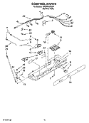 Part Location Diagram of W10124119 Whirlpool ESCUTCHEON