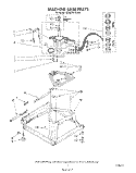 MACHINE BASE Diagram and Parts List for GCA2781XSW0  Whirlpool Washer
