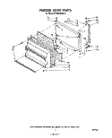 FREEZER DOOR Diagram and Parts List for ET18VKXRWR3  Whirlpool Refrigerator