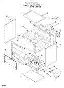 OVEN, LIT/OPTIONAL Diagram and Parts List for FGP215EW1  Roper Range