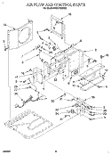 AIRFLOW AND CONTROL Diagram and Parts List for BHAC1200BS0  Whirlpool Air Conditioner