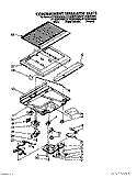 COMPARTMENT SEPARATOR Diagram and Parts List for ET16ZMXWW00  Whirlpool Refrigerator