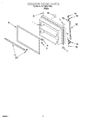 Part Location Diagram of 2163676 Whirlpool NAMEPLATE