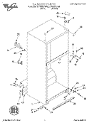 CABINET Diagram and Parts List for ET19RMXGN02  Whirlpool Refrigerator