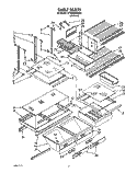 SHELF, LIT/OPTIONAL Diagram and Parts List for ET22DKXZN00  Whirlpool Refrigerator