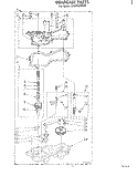 GEARCASE Diagram and Parts List for LA5300XMW0  Whirlpool Washer
