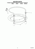 HEATER PARTS Diagram and Parts List for DU1301XTVQ1  Whirlpool Dishwasher