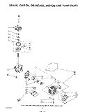 BRAKE, CLUTCH, GEARCASE, MOTOR AND PUMP Diagram and Parts List for LA5300XSW1  Whirlpool Washer