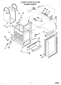 CONTAINER Diagram and Parts List for TC4700XBP1  Whirlpool Trash Compactor