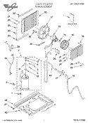 UNIT, LITERATURE Diagram and Parts List for ACQ124XJ0  Whirlpool Air Conditioner