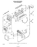 ICEMAKER Diagram and Parts List for ED22MMXRWR1  Whirlpool Refrigerator